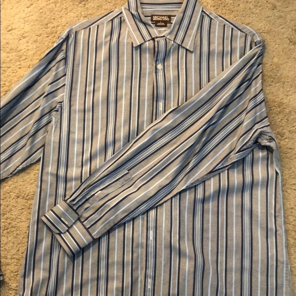 Michael Kors size large striped dress shirt